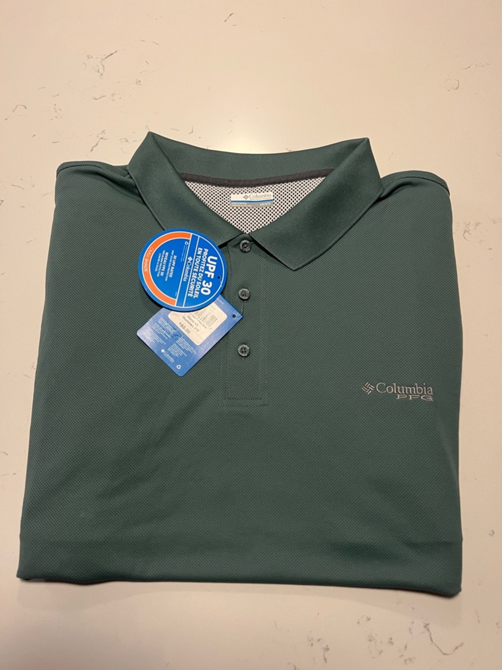 Columbia Men's Polo Shirt - Sage Green 4X New